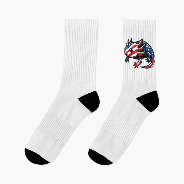 Item preview, Patriotic USA Flag Axolotl designed and sold by RetroPop23.