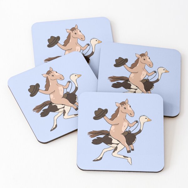 Item preview, Horse Riding An Ostrich designed and sold by scarletsunrise.