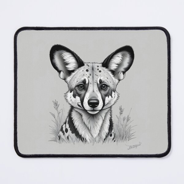 Item preview, African Wild Dog Pencil Art designed and sold by WildlifeInc.