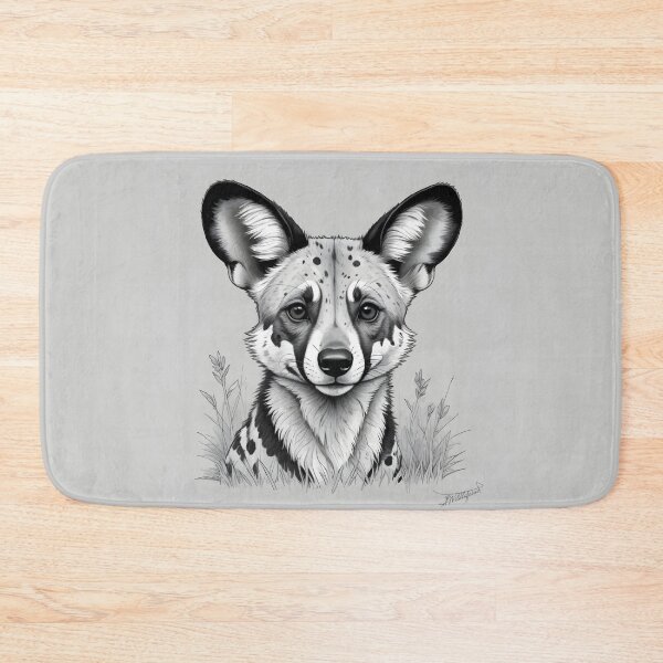 Item preview, African Wild Dog Pencil Art designed and sold by WildlifeInc.