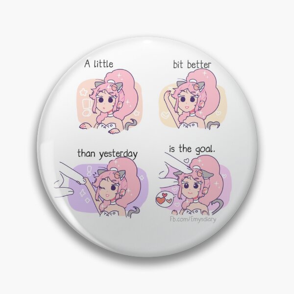 Item preview, A Little Bit Better Than Yesterday is the goal! (Kawaii Potato) designed and sold by TheShunbun.