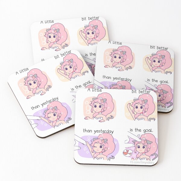 Item preview, A Little Bit Better Than Yesterday is the goal! (Kawaii Potato) designed and sold by TheShunbun.