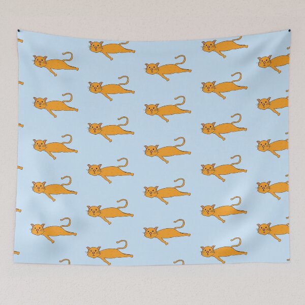 Item preview, Orange Lazy Kitty designed and sold by scarletsunrise.