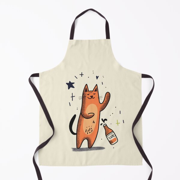 Item preview, The drinking and dancing Cat designed and sold by pmdcreations.