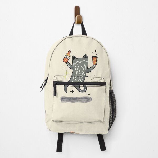 Item preview, The drinking and dancing Cat designed and sold by pmdcreations.