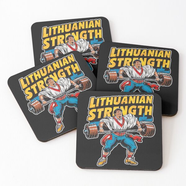 Item preview, ''Lithuanian Strength'' Lithuanian gym weight Lifter T-Shirt    designed and sold by Witty Shirts.