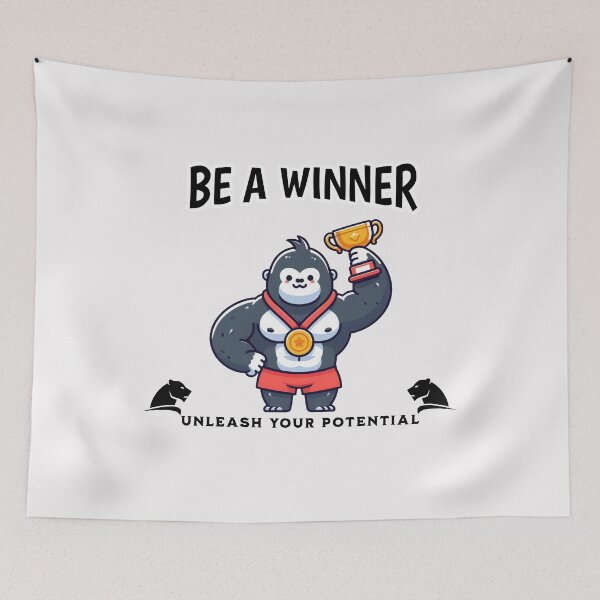 Item preview, be a winner Gorilla designed and sold by LemuellTrends.