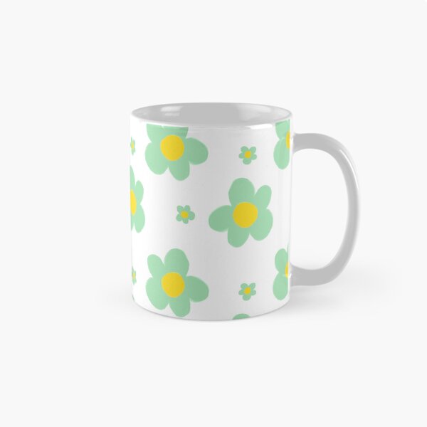 Item preview, Green Flower Power Vibes Pattern designed and sold by shannondoucette.