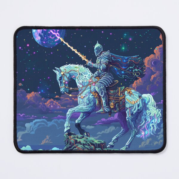 Item preview, Cosmic Knight Pixel Fantasy Space Galaxy Retro Adventure designed and sold by Kaos-Bit.