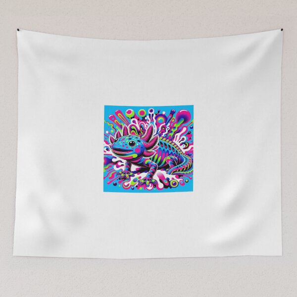 Item preview, Psychedelic Axolotl designed and sold by RetroPop23.
