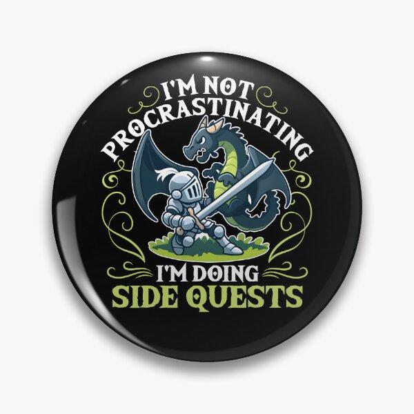 Item preview, I'm not Procrastinating I'm doing Side Quests RPG designed and sold by DetourShirts.