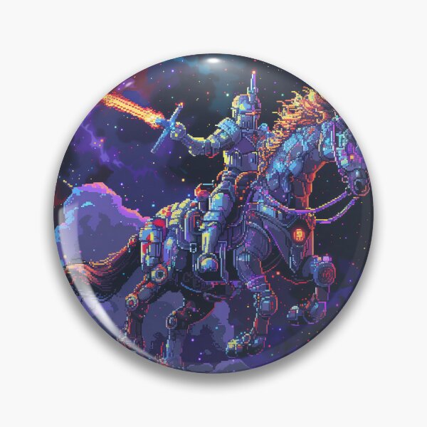 Item preview, Space Knight Pixel Fantasy Retro Arcade Galaxy Adventure  designed and sold by Kaos-Bit.