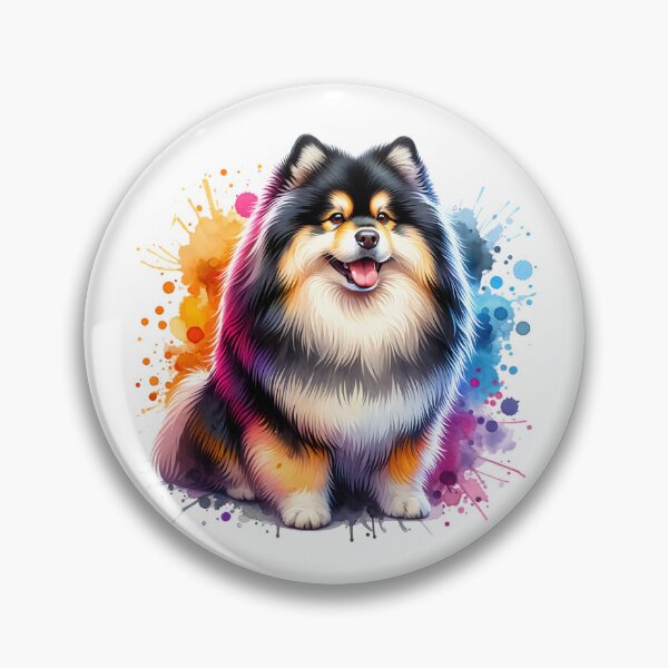 Item preview, Watercolor Swedish Lapphund designed and sold by TheAnimalZ00.