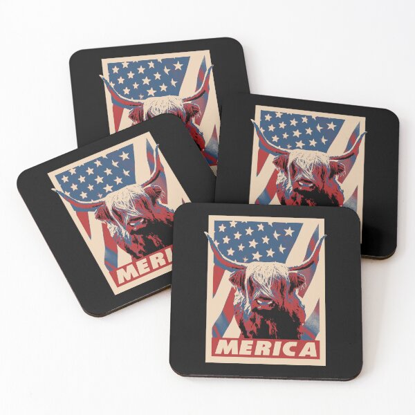 Item preview, Highland Cow Merica 4th Of July designed and sold by Luan Huynh.