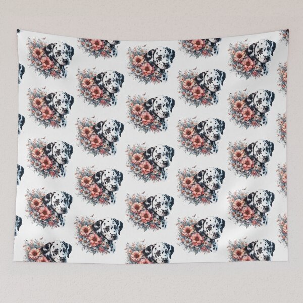 Item preview, Floral Dalmatian Dog designed and sold by Wags & Tails.