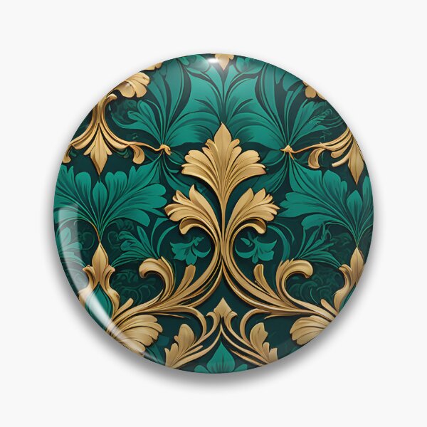 Item preview, Green and Gold Victorian Pattern designed and sold by DesignsbyVelvet.