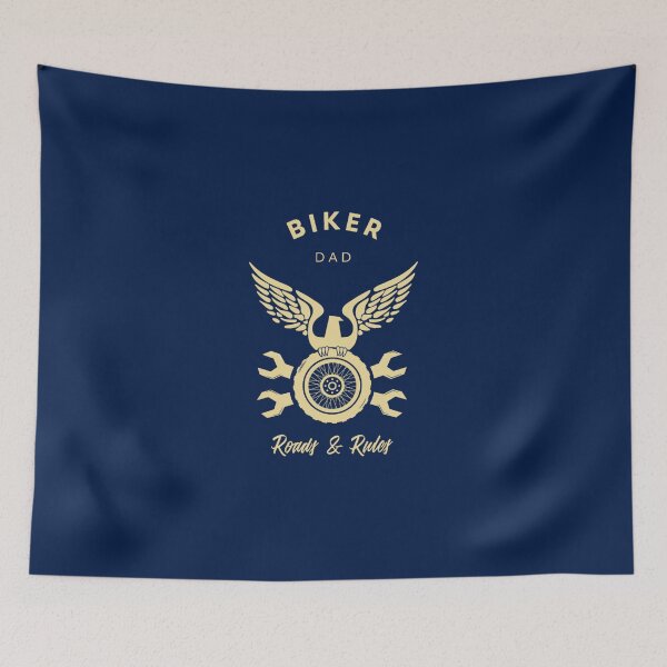 Item preview, Biker Dad Roads &amp_ Rules Eagle Wheels Motorcycle Dad designed and sold by LucasPete.