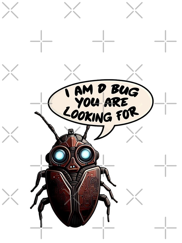 Thumbnail 4 of 4, iPhone Case, Debugging AI Robotic Insect Visual Metaphor designed and sold by SportsT-Shirts.