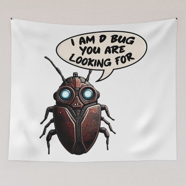 Item preview, Debugging AI Robotic Insect Visual Metaphor designed and sold by SportsT-Shirts.