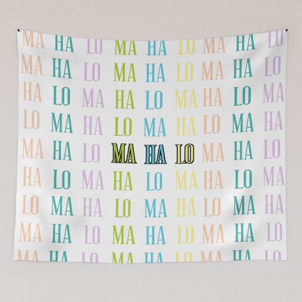 Item preview, Mahalo, Thank you! designed and sold by FunandWhimsy.
