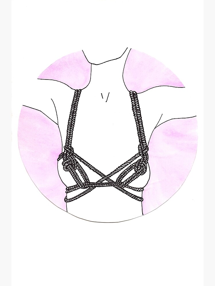 Rope bra Poster for Sale by beckylightbody