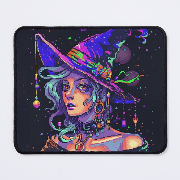 Item preview, Witch Rainbow Pixel Fantasy Galaxy Occult Arcade Magic designed and sold by Kaos-Bit.