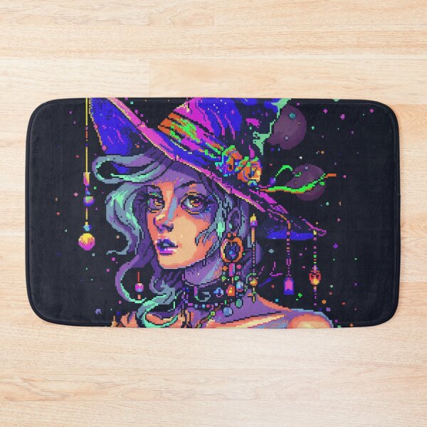 Item preview, Witch Rainbow Pixel Fantasy Galaxy Occult Arcade Magic designed and sold by Kaos-Bit.
