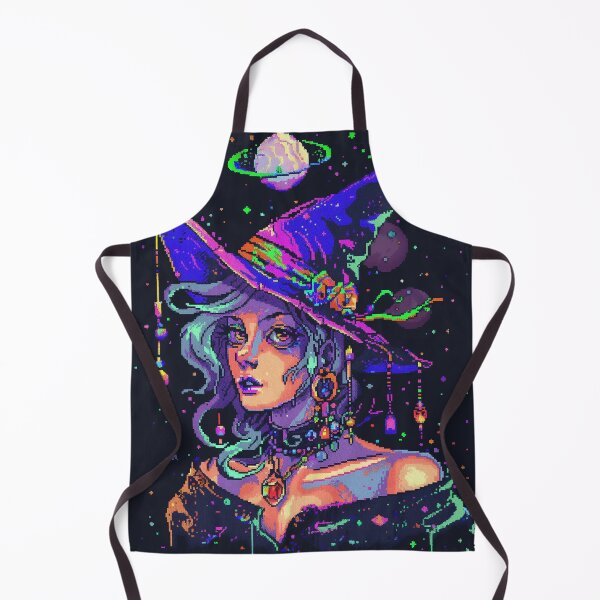 Item preview, Witch Rainbow Pixel Fantasy Galaxy Occult Arcade Magic designed and sold by Kaos-Bit.