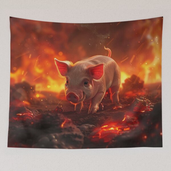 Item preview, Piglet's Plunge into Lava designed and sold by Brendon987.