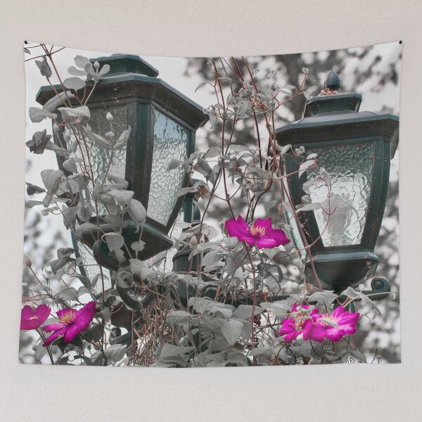 Item preview, Color isolation of light post and flowers  designed and sold by Cblifeisgood.