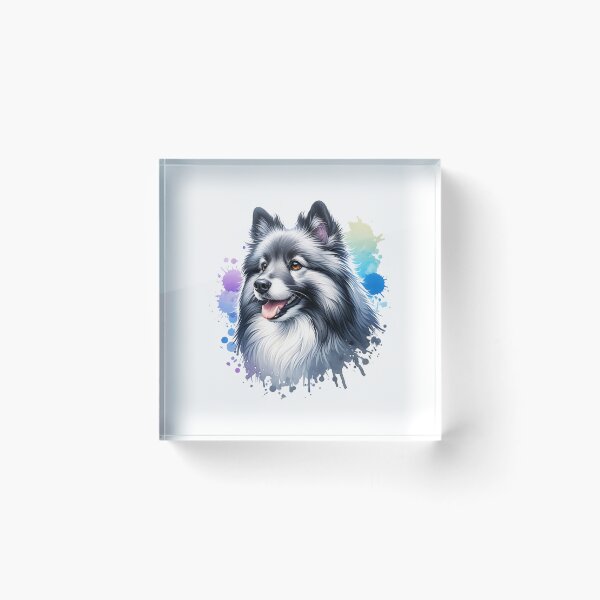 Item preview, Watercolor Gray And White Icelandic Sheepdog designed and sold by TheAnimalZ00.