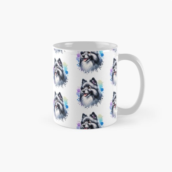 Item preview, Watercolor Gray And White Icelandic Sheepdog designed and sold by TheAnimalZ00.