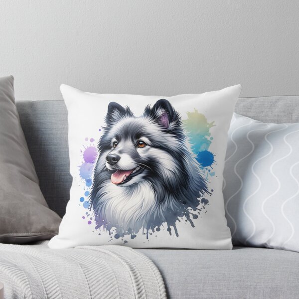 Item preview, Watercolor Gray And White Icelandic Sheepdog designed and sold by TheAnimalZ00.