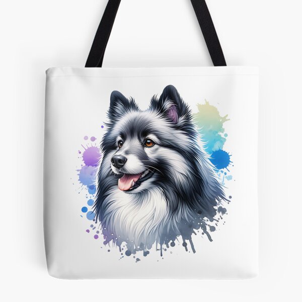 Item preview, Watercolor Gray And White Icelandic Sheepdog designed and sold by TheAnimalZ00.