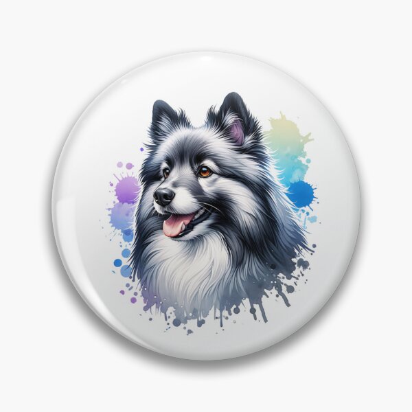Item preview, Watercolor Gray And White Icelandic Sheepdog designed and sold by TheAnimalZ00.