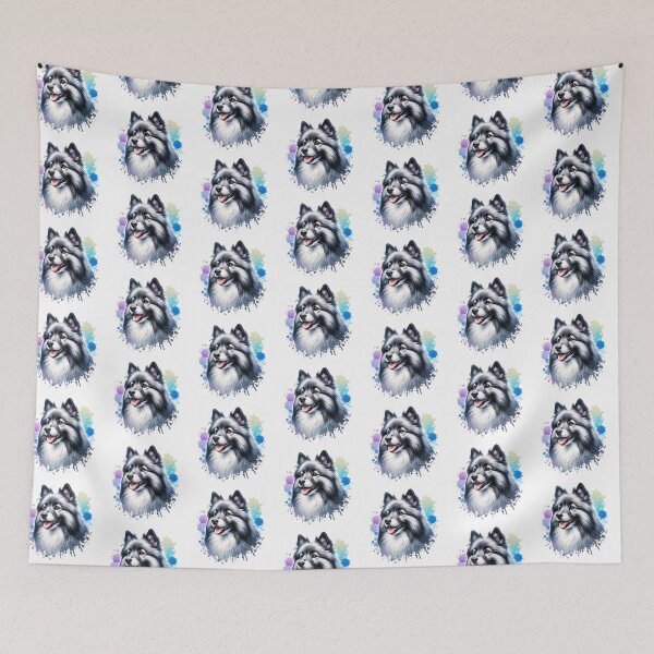 Item preview, Watercolor Gray And White Icelandic Sheepdog designed and sold by TheAnimalZ00.