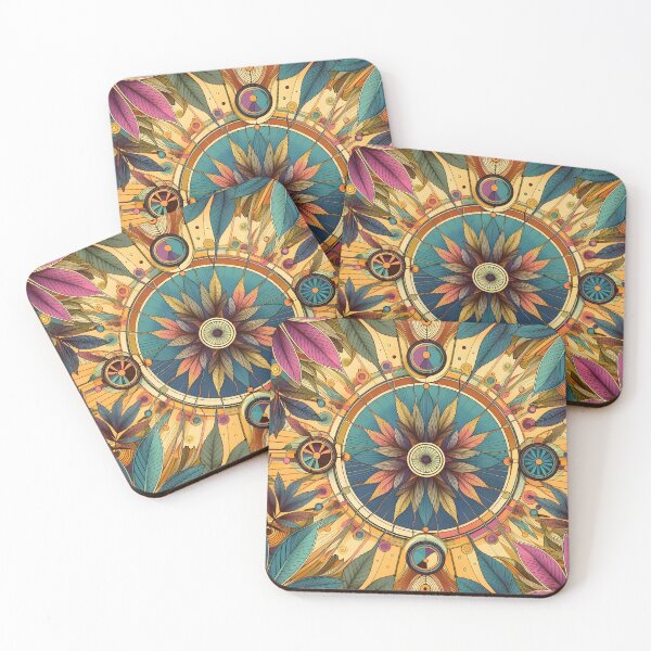 Item preview, Hippy acid trip style with botanical leaves and minimalist lines designed and sold by BlackCatspet1.