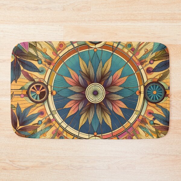 Item preview, Hippy acid trip style with botanical leaves and minimalist lines designed and sold by BlackCatspet1.