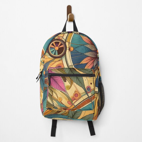 Item preview, Hippy acid trip style with botanical leaves and minimalist lines designed and sold by BlackCatspet1.