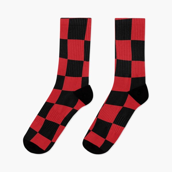 Item preview, Checkered - Black and Fire Engine Red designed and sold by JustPatterns2.