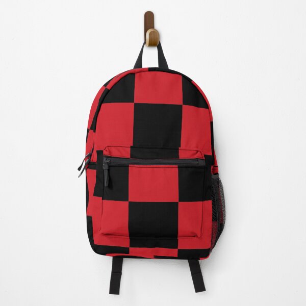 Item preview, Large Checkered - Black and Fire Engine Red designed and sold by JustPatterns2.