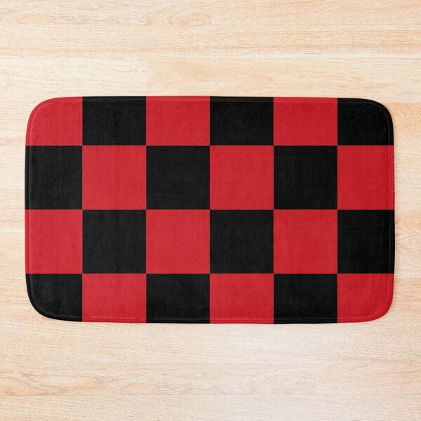 Item preview, Large Checkered - Black and Fire Engine Red designed and sold by JustPatterns2.