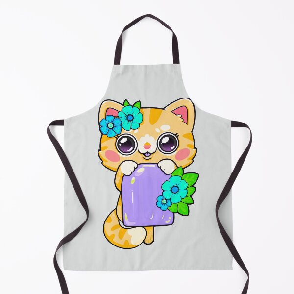 Item preview, Orange Kitty’s Cool Treat designed and sold by CherryPinkArt.