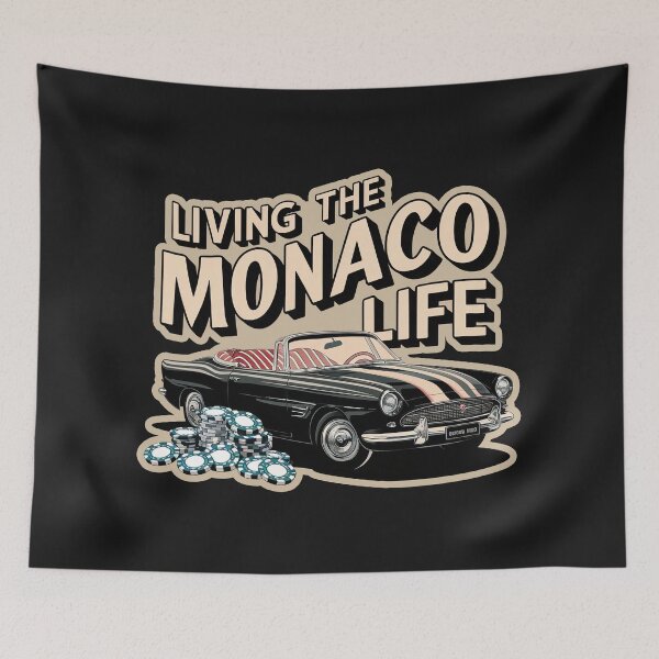 Item preview, ''Living the Monaco Life'' Monaco Fancy Life Vacation T-Shirt designed and sold by Witty Shirts.