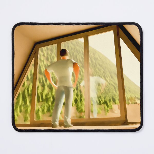 Item preview, Man Enjoying Nature View Through Window designed and sold by JMPhotoVideo.