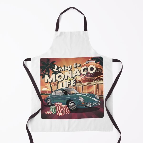 Item preview, Retro ''Living the Monaco Life'' Monaco Fancy Life Vacation T-Shirt designed and sold by Witty Shirts.