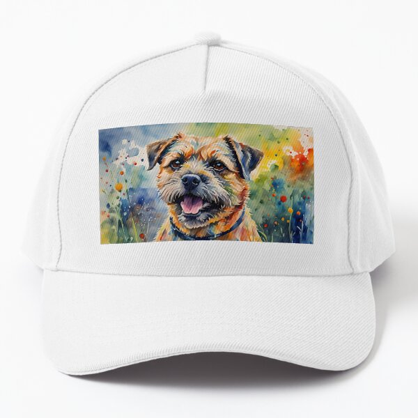 Border Terrier - Watercolour-style Dog Art Baseball Cap