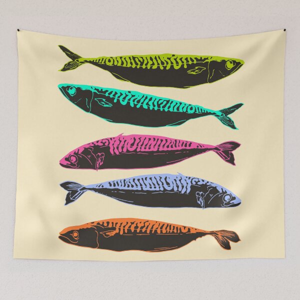 Item preview, Colorful Mackerel Fish designed and sold by MaiZephyr.