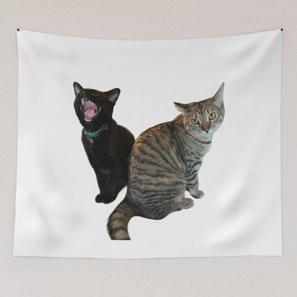 Item preview, Sister Cats Tabby & Black designed and sold by mainstreammarin.