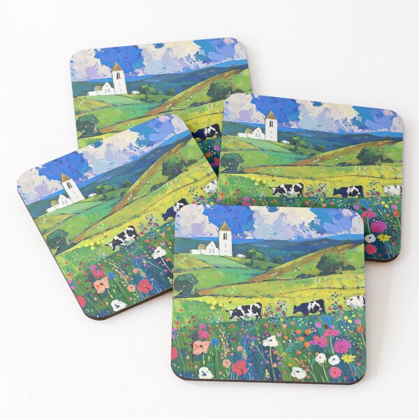 Item preview, Cows Amidst the Wildflowers designed and sold by Pei-Kang Hsu.